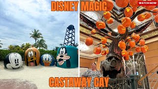 🏝️ Disney Magic at Castaway Cay | Serenity Bay, Stormy Skies & Lumieres Dinner 🌧️✨