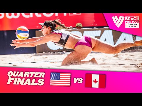 Hughes/Cheng vs. Melissa/Brandie - Quarter Finals Highlights Gstaad 2023 #BeachProTour
