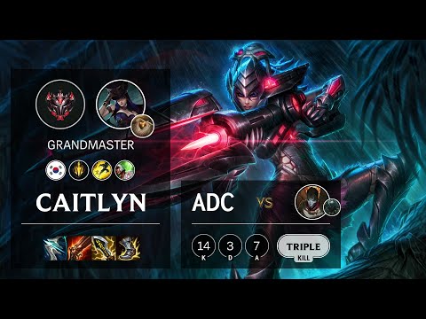 Caitlyn ADC vs Jhin - KR Grandmaster Patch 11.18