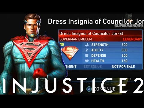 I Got The Superman LEGENDARY GEAR!   Injustice 2 "Superman" Legendary Gear Gameplay