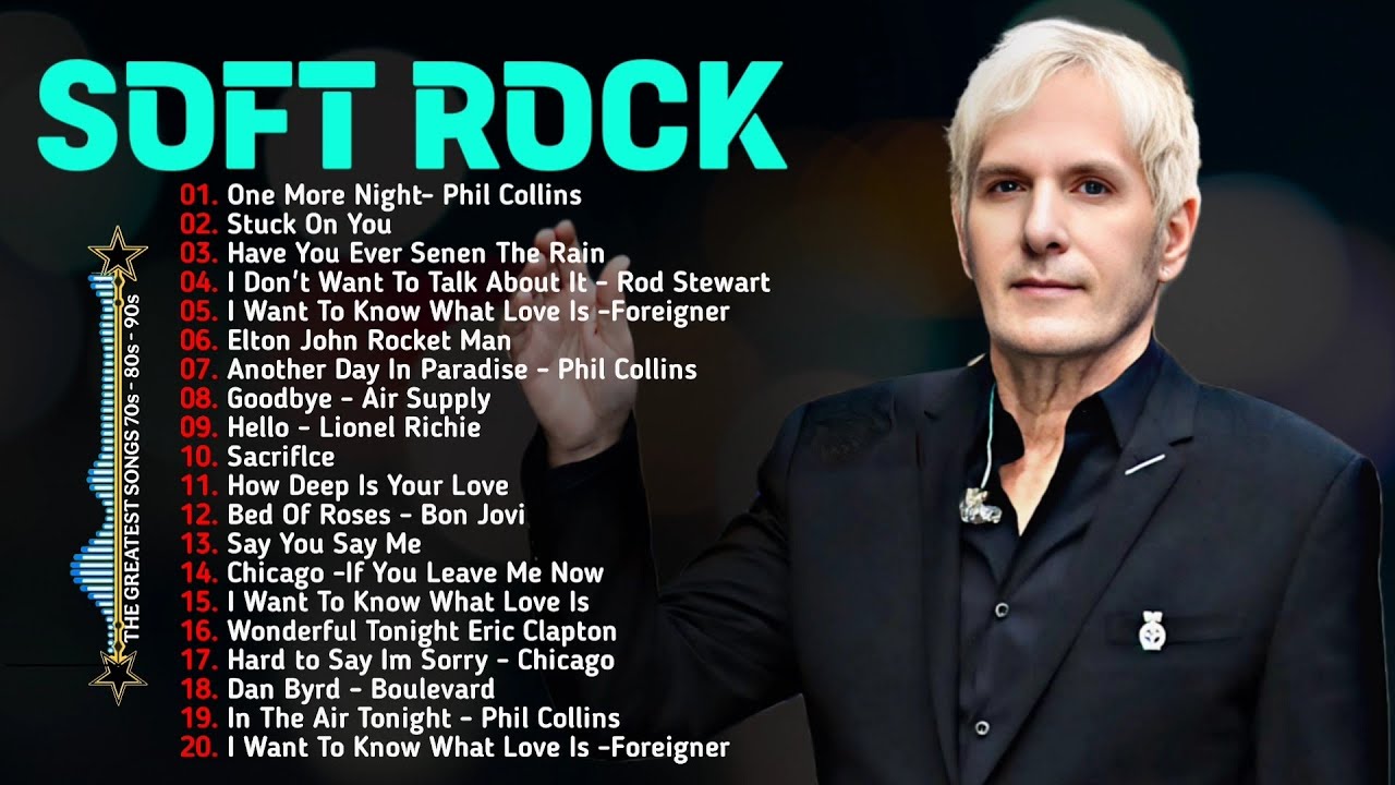 Michael Bolton, Phil Collins, Elton John, Lionel Richie, Foreigner 🎧  Old Love Songs70s,805,90s