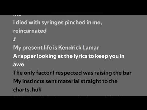 Kendrick Lamar - reincarnated (Lyrics)