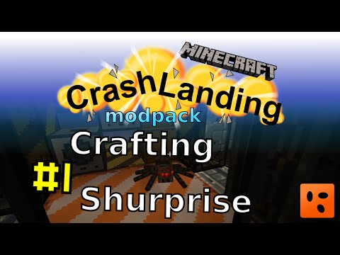 Minecraft – Crash Landing #1 - Crafting Shurprise