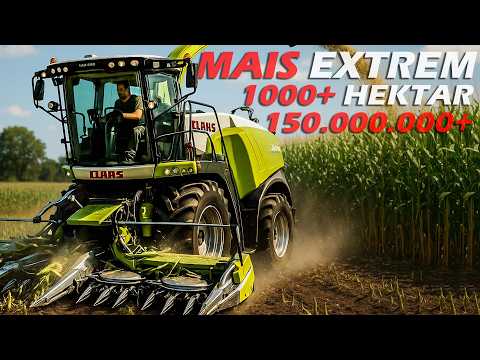 🌽 1.000+ HEKTAR MAIS Häckseln XXL! 100+ Helfer und 150.000.000+ Liter | LS25 NF Marsch 1/4