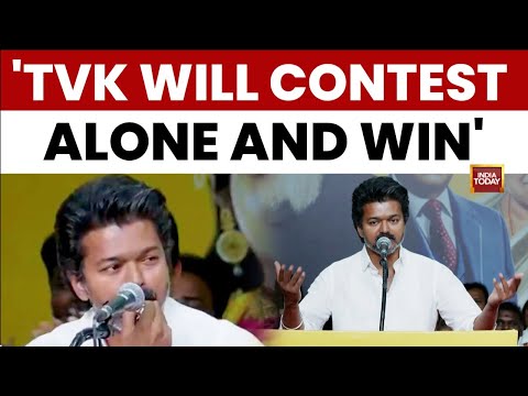 Vijay’s TVK Declares Solo Run, Targets DMK, AIADMK Ahead of Tamil Nadu Assembly Elections