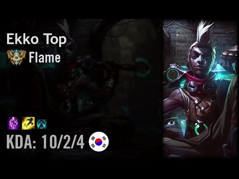 Ekko Top vs Kennen - Flame - KR Challenger Path 6.6