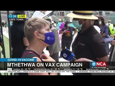 COVID 19 in SA Encouraging artists, sportspeople to vaccinate