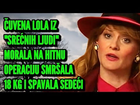 Čuvena Lola iz "SREĆNIH LJUDI" Zlata Numanagic, Morala na Hitnu Operaciju! Spavala Sedeći od Bolova