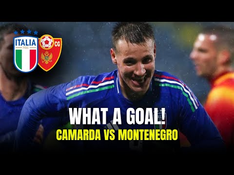 Goal Francesco Camarda vs Montenegro | WHAT A GOAL! | Italia 4x1 Montenegro 🇮🇹🔥