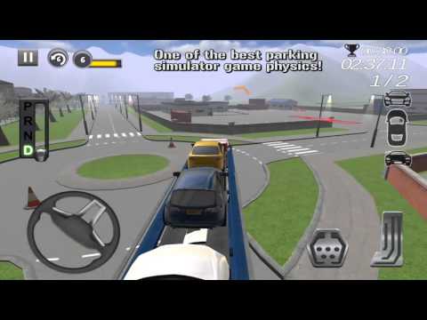 Car Transporter Truck Parking Video