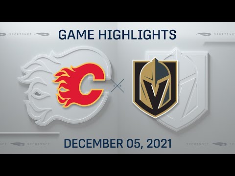 NHL Highlights | Flames vs. Golden Knights - Dec. 5, 2021