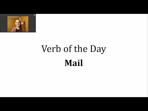 Verb of the Day - Mail