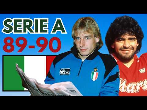 SERIE A 1989-90 | Maradona, Klinsmann, Van Basten and more! | ITALIAN CHAMPIONSHIP