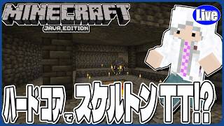 【マイクラJAVA】ハードコアでスケルトンTT制作⁉どうなる⁉