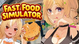 【Fast Food Simulator】バーガー屋店長が従業員に振り回される店2 #あっぷれあ 【アキロゼ/ホロライブ】