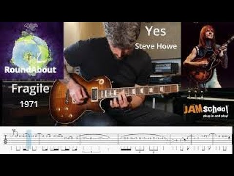 Yes Roundabout Steve Howe Guitar Solo (With TAB)