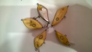 тест самодельных воблеров test home-made lures