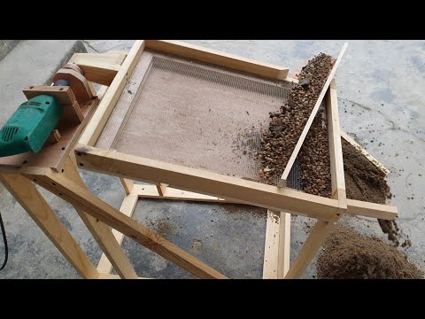 DIY Sand Sieve || Making a Mini Sand Sieving Machine from a Hand Drill
