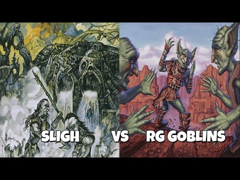 MTG PREMODERN best of 7: RG Goblins vs Sligh (green splash). 3 MD games, 4 SB. High noon!