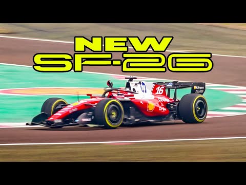Lewis Hamilton & Charles Leclerc First Laps in the NEW Ferrari SF-26 🔥