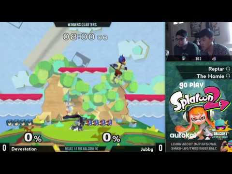 Melee @ the Balcony 90 - Winners Quarters feat. Devastation (Marth) vs. Jubby (Falco)