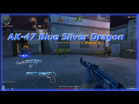 CF WEST: AK-47 Blue Silver Dragon Gameplay