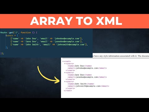 Convert Php Array Into Xml File