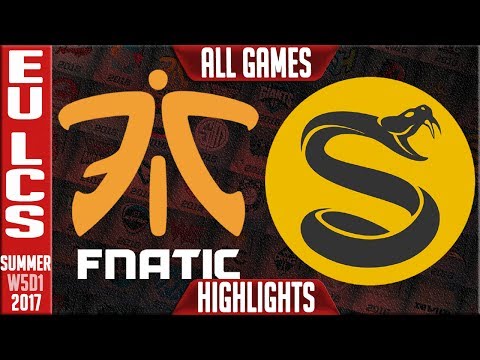 Fnatic vs Splyce Highlights ALL GAMES | EU LCS Highlights Week 5 summer 2017 | FNC vs SPY