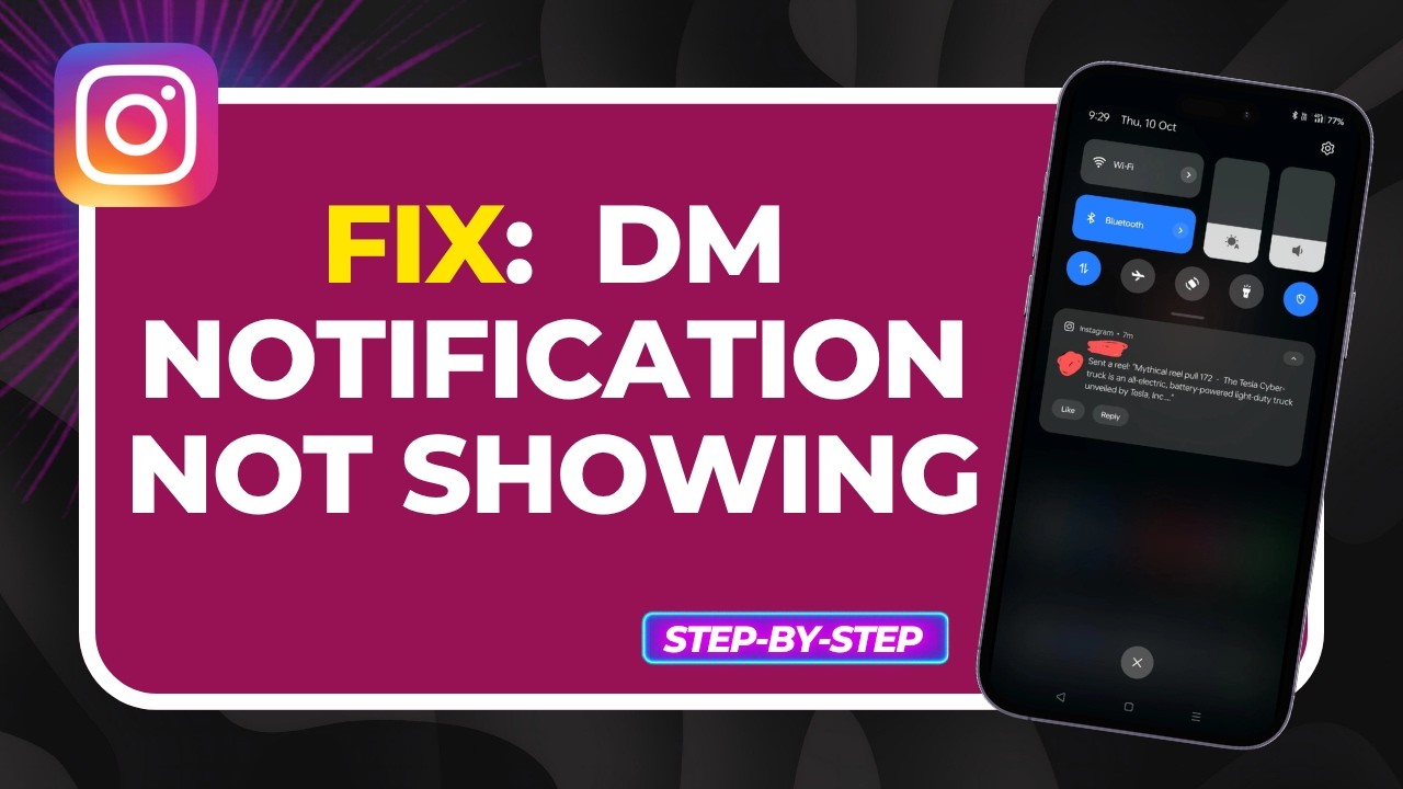 How to Fix Instagram DM Notifications Not Working (Alert & Message Guide)