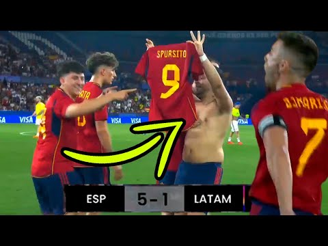 MANITA A LATAM 5-1 RESUMEN ESPAÑA vs LATAM | PARTIDAZO DE YOUTUBERS 4