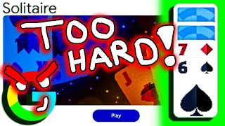 I think Google Solitaire is RIGGED…