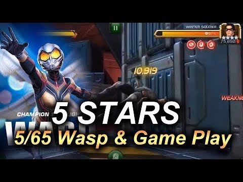 Wasp Goes To Rank 5 | 18th 5 Star Maxedout | Marvel Contest Of Champions