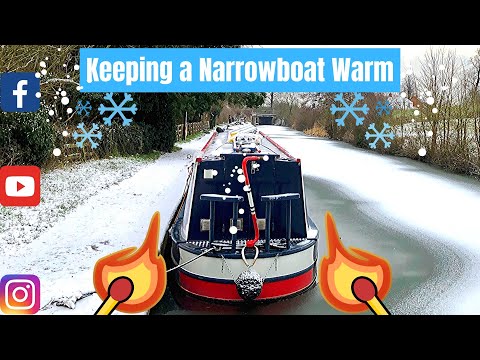E44. FIRE ON A BOAT.  Narrowboat Multi Fuel Stove Lighting Techniques with a Morso Squirrel