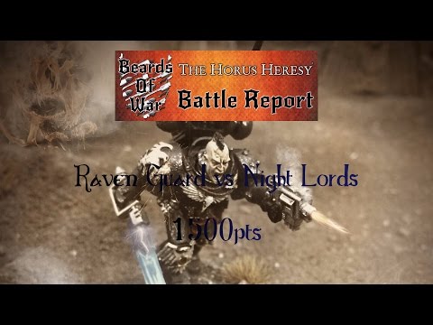 Deployment zones optional!  Raven Guard vs Night Lords,  Horus Heresy Battle Report, Warhammer 40k