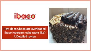 IBACO Ice cream cake  - How Packed  icecream delivered without melting? - Unboxing in English Review