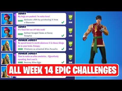 All Week 14 Epic Quest Challenges Guide! - Fortnite Chapter 2 Season 7