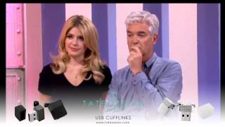Tateossian USB Cufflinks featured on ITV "This Morning"