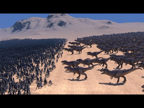 2.000 TREX vs 50.000 SPEARMEN - Ultimate Epic Battle Simulator
