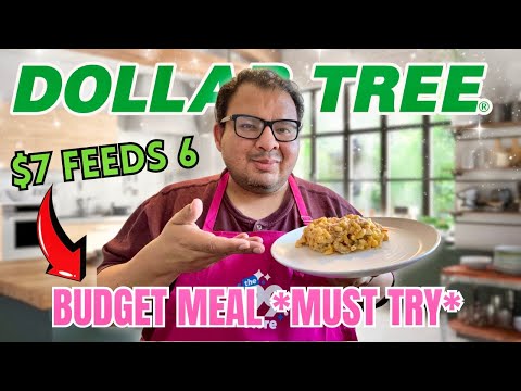 DOLLAR TREE BUDGET MEAL‼️$7 FEEDS 6 PEOPLE #dollartree #budgetmeals