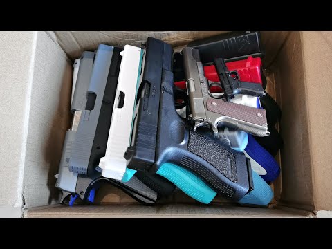 Glock M1911 Toy Gun Collection 2022 - Automatic Shell Ejection Soft Bullet Pistol