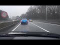 Maserati Quattroporte with valved exhaust drives through a tunnel