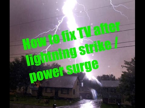 TV Not Working After Storm TV Lightning Strike Storm Guide for Power Surge Problems