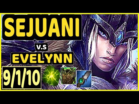 CINKROF (SEJUANI) vs EVELYNN - 9/1/10 KDA JUNGLE CHALLENGER GAMEPLAY - EUW