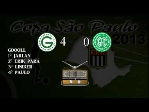 Goiás 4 x 0 Guarani (SP) - Copa São Paulo de Futebol Júnior 2013 (Audio)