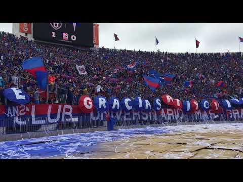 "CARNAVAL: Pasión infinita...gracias a ti,  LDEA vs Uc 2017" Barra: Los de Abajo &bull; Club: Universidad de Chile - La U