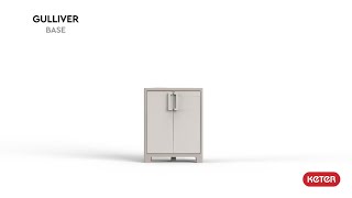 Aufbauanleitung Keter Gulliver Schrank niedrig