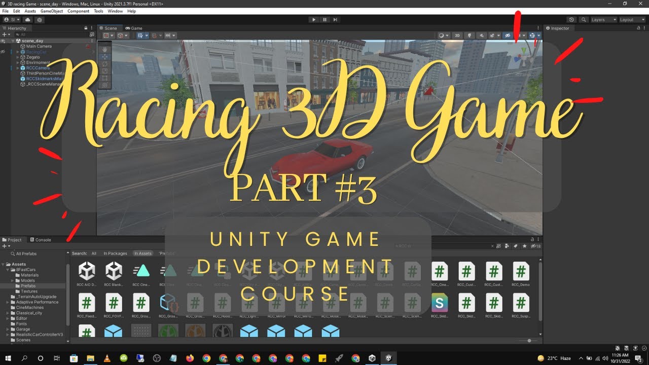 Racing 3D Game Part #3 || Unity Game Development Basic tutorial || ProCoding