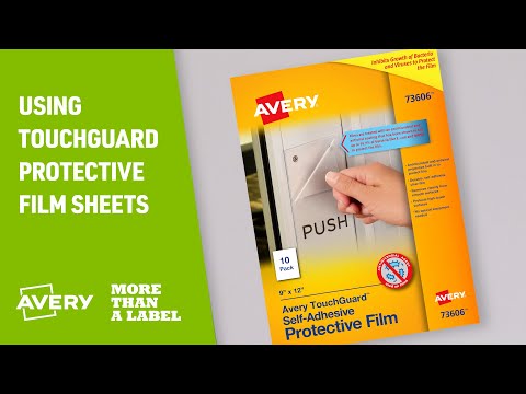 How to Laminate with Avery TouchGuard Self-Adhesive Laminating Sheets