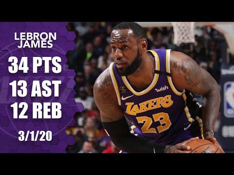 LeBron James records triple-double in Lakers vs. Pelicans | 2019-20 NBA Highlights