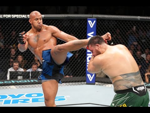 Tai Tuivasa fakes a knockout against Ciryl Gane UFC Paris